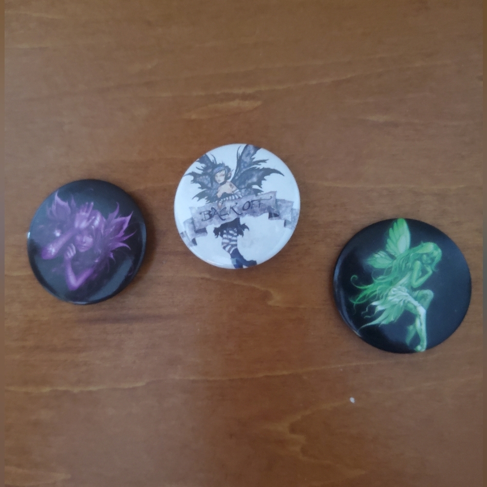 Vintage Hot Topic Fairy Pins - Picture 2 of 5